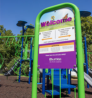 Playground signage