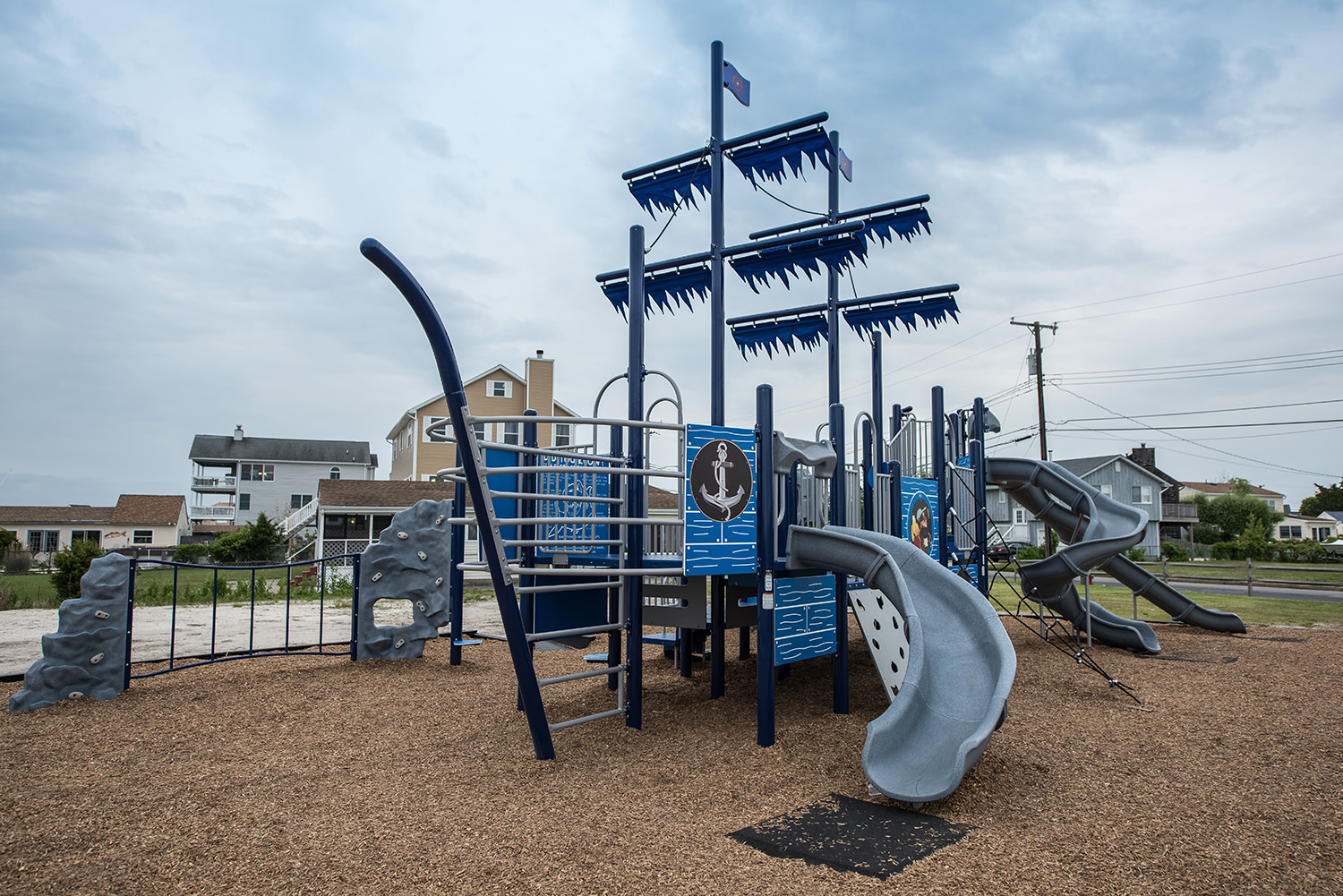 Berkley Township Amherst Beach ship designed playground in Bayville, New Jersey