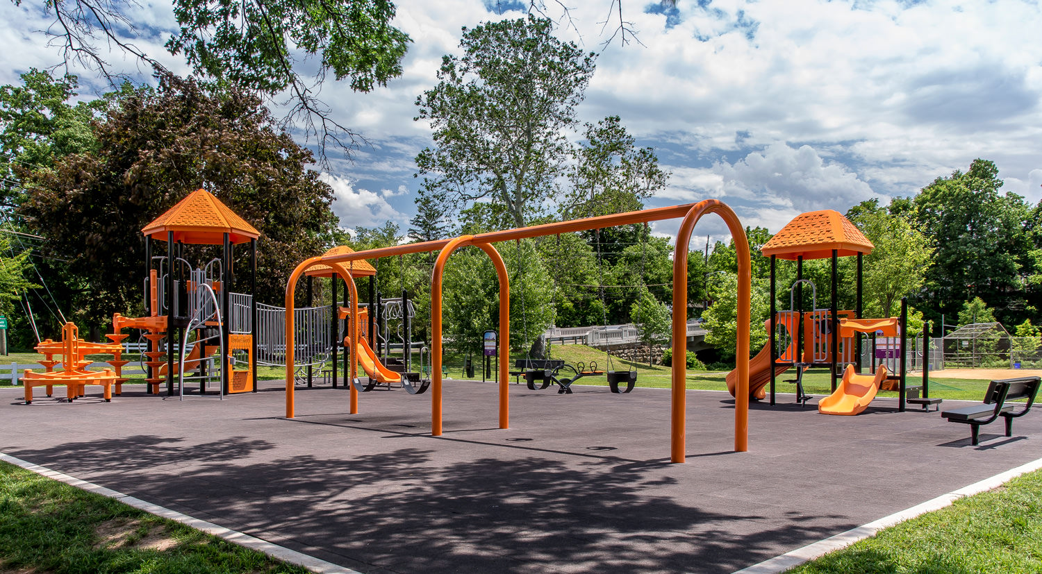 Park Playground Equipment at Carol Pager Park in Somerville, New Jersey